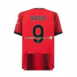 Maglia AC Milan Olivier Giroud 9 Divisa Home 2023-2024 Manica Corta ,Uomo