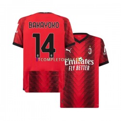 Maglia AC Milan Tiemoue Bakayoko 14 Divisa Home 2023-2024 Manica Corta ,Uomo