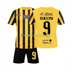 Maglia Al-Ittihad FC Benzema 9 Divisa Home 2022-2023 Manica Corta ,Bambino Maglia Al-Ittihad FC Benzema 9 Divisa Home 2022-2023 Manica Corta ,Bambino