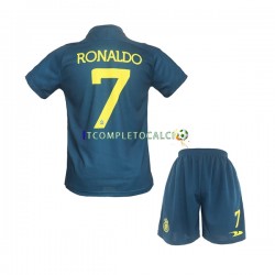 Maglia Al-Nassr Ronaldo 7 Divisa Away 2022-2023 Manica Corta ,Bambino