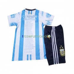 Maglia Argentina All Stars Divisa Home 2023 Manica Corta ,Bambino
