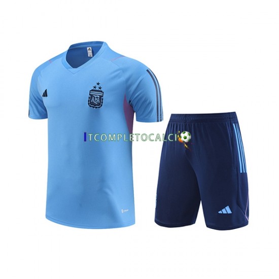 Argentina 2023-2024 Blu Maglia e pantaloncini da allenamento