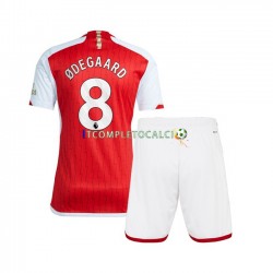 Maglia Arsenal Martin Odegaard 8 Divisa Home 2023-2024 Manica Corta ,Bambino