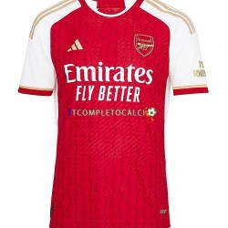Maglia Arsenal Xhaka 34 Divisa Home 2023-2024 Manica Corta ,Bambino