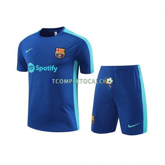 FC Barcelona 2023-2024 Blu Maglia e pantaloncini da allenamento