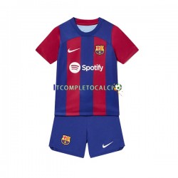 Maglia FC Barcelona Divisa Home 2023-2024 Manica Corta ,Bambino