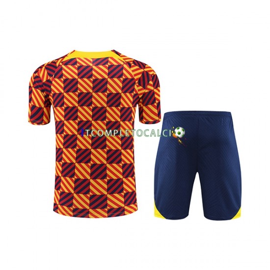 FC Barcelona 2023-2024 Giallo Maglia e pantaloncini da allenamento