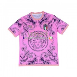 Maglia Italia Versace 2023-2024 Rosa Manica Corta ,Uomo
