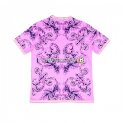 Maglia Italia Versace 2023-2024 Rosa Manica Corta ,Uomo