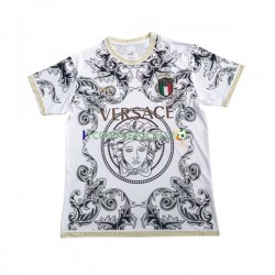 Maglia Italia Versace 2023-2024 Bianco Manica Corta ,Uomo