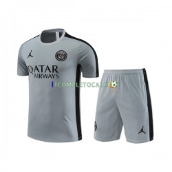 Paris Saint-Germain 2023-2024 Grigio Maglia e pantaloncini da allenamento