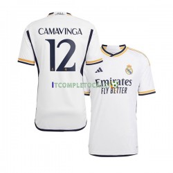 Maglia Real Madrid Camavinga 12 Divisa Home 2023-2024 Manica Corta ,Uomo