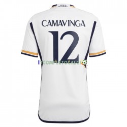 Maglia Real Madrid Camavinga 12 Divisa Home 2023-2024 Manica Corta ,Uomo
