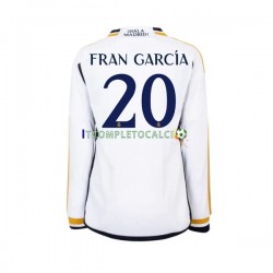 Maglia Real Madrid Fran Garcia 20 Divisa Home 2023-2024 Manica Lunga ,Uomo