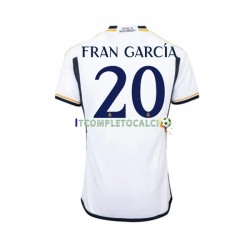 Maglia Real Madrid Fran Garcia 20 Divisa Home 2023-2024 Manica Corta ,Uomo