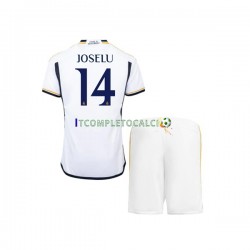 Maglia Real Madrid JOSELU 14 Divisa Home 2023-2024 Manica Corta ,Bambino