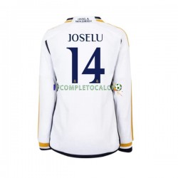 Maglia Real Madrid JOSELU 14 Divisa Home 2023-2024 Manica Lunga ,Uomo