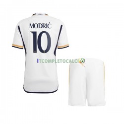 Maglia Real Madrid Modrić 10 Divisa Home 2023-2024 Manica Corta ,Bambino