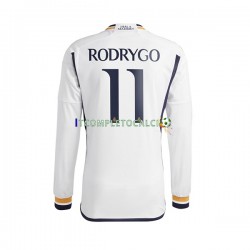 Maglia Real Madrid Rodrygo Goes 11 Divisa Home 2023-2024 Manica Lunga ,Uomo
