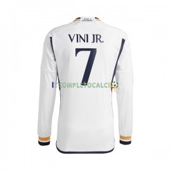 Maglia Real Madrid Vinicius Junior 7 Divisa Home 2023-2024 Manica Lunga ,Uomo