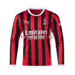 Maglia AC Milan Divisa Home 2024-2025 Manica Lunga ,Uomo