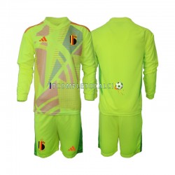 Maglia Belgio Portiere Divisa Away Euro 2024 Manica Lunga ,Bambino