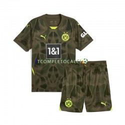 Maglia Borussia Dortmund Portiere Divisa Home 2024-2025 Manica Corta ,Bambino