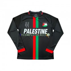 Maglia Club Deportivo Palestino Center Stripre Divisa Home 2024-2025 Manica Lunga ,Uomo