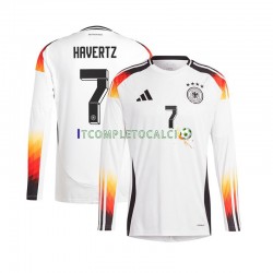 Maglia Germania Havertz 7 Divisa Home Euro 2024 Manica Lunga ,Uomo