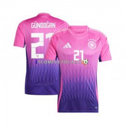 Maglia Germania Ilkay Gundogan 21 Divisa Away Euro 2024 Manica Corta ,Uomo