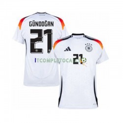 Maglia Germania Ilkay Gundogan 21 Divisa Home Euro 2024 Manica Corta ,Uomo