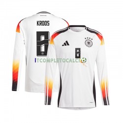 Maglia Germania Toni Kroos 8 Divisa Home Euro 2024 Manica Lunga ,Uomo