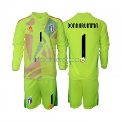 Maglia Italia Donnarumma 1 Portiere Divisa Home Euro 2024 Manica Lunga ,Bambino
