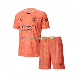 Maglia Manchester City Portiere Divisa Away 2024-2025 Manica Corta ,Bambino