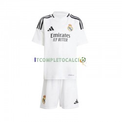 Maglia Real Madrid Divisa Home 2024-2025 Manica Corta ,Bambino