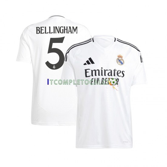 Maglia Real Madrid Jude Bellingham 5 Divisa Home 2024-2025 Manica Corta ,Uomo
