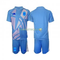 Maglia Spagna Portiere Divisa Home Euro 2024 Manica Corta ,Bambino