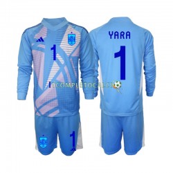 Maglia Spagna David Raya 1 Portiere Divisa Home Euro 2024 Manica Lunga ,Bambino