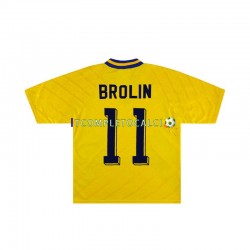 Maglia Svezia Brolin 11 Retro Divisa Home 1994 Manica Corta ,Uomo
