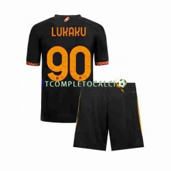 Maglia AS Roma Romelu Lukaku 90 Terza Divisa 2023-2024 Manica Corta ,Bambino