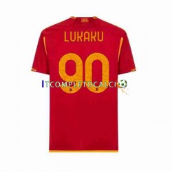 Maglia AS Roma Romelu Lukaku 90 Divisa Home 2023-2024 Manica Corta ,Uomo