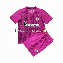 Maglia Athletic Bilbao Portiere Divisa Away 2023-2024 Manica Corta ,Bambino