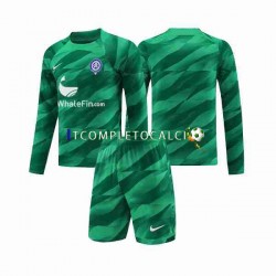 Maglia Atlético Madrid Portiere Divisa Away 2023-2024 Manica Lunga ,Bambino