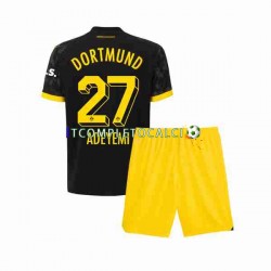 Maglia Borussia Dortmund Karim Adeyemi 27 Divisa Away 2023-2024 Manica Corta ,Bambino