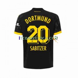 Maglia Borussia Dortmund Marcel Sabitzer 20 Divisa Away 2023-2024 Manica Corta ,Uomo