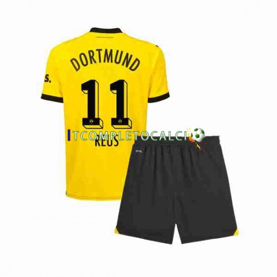 Maglia Borussia Dortmund Marco Reus 11 Divisa Home 2023-2024 Manica Corta ,Bambino