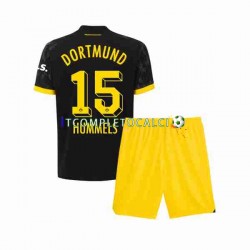 Maglia Borussia Dortmund Mats Hummels 15 Divisa Away 2023-2024 Manica Corta ,Bambino
