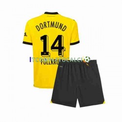Maglia Borussia Dortmund Niclas Fullkrug 14 Divisa Home 2023-2024 Manica Corta ,Bambino