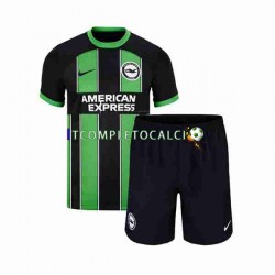 Maglia Brighton Hove Albion Divisa Away 2023-2024 Manica Corta ,Bambino