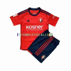 Maglia CA Osasuna Divisa Home 2023-2024 Manica Corta ,Bambino